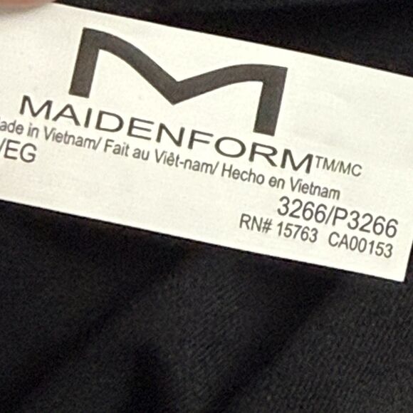 NEW Maidenform Firm Control Fat Free Long Length Tank Top Women XL Black 3266 - Picture 4 of 9